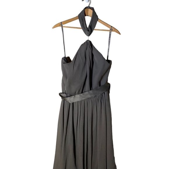 Chiffon Bridesmaid Dress WHITE BY VERA WANG Gray Size 16 - Picture 2 of 8